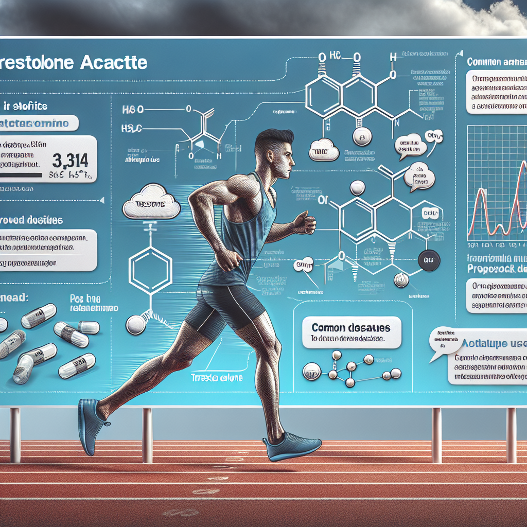 Therapeutic use of trestolone acetate in sports