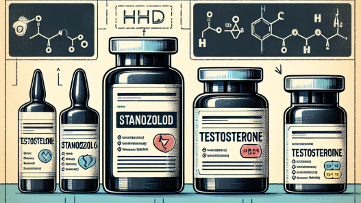 Injectable stanozolol and testosterone: interactions and side effects