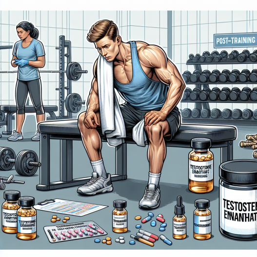 Utilizing testosterone enanthate for post-training muscle recovery